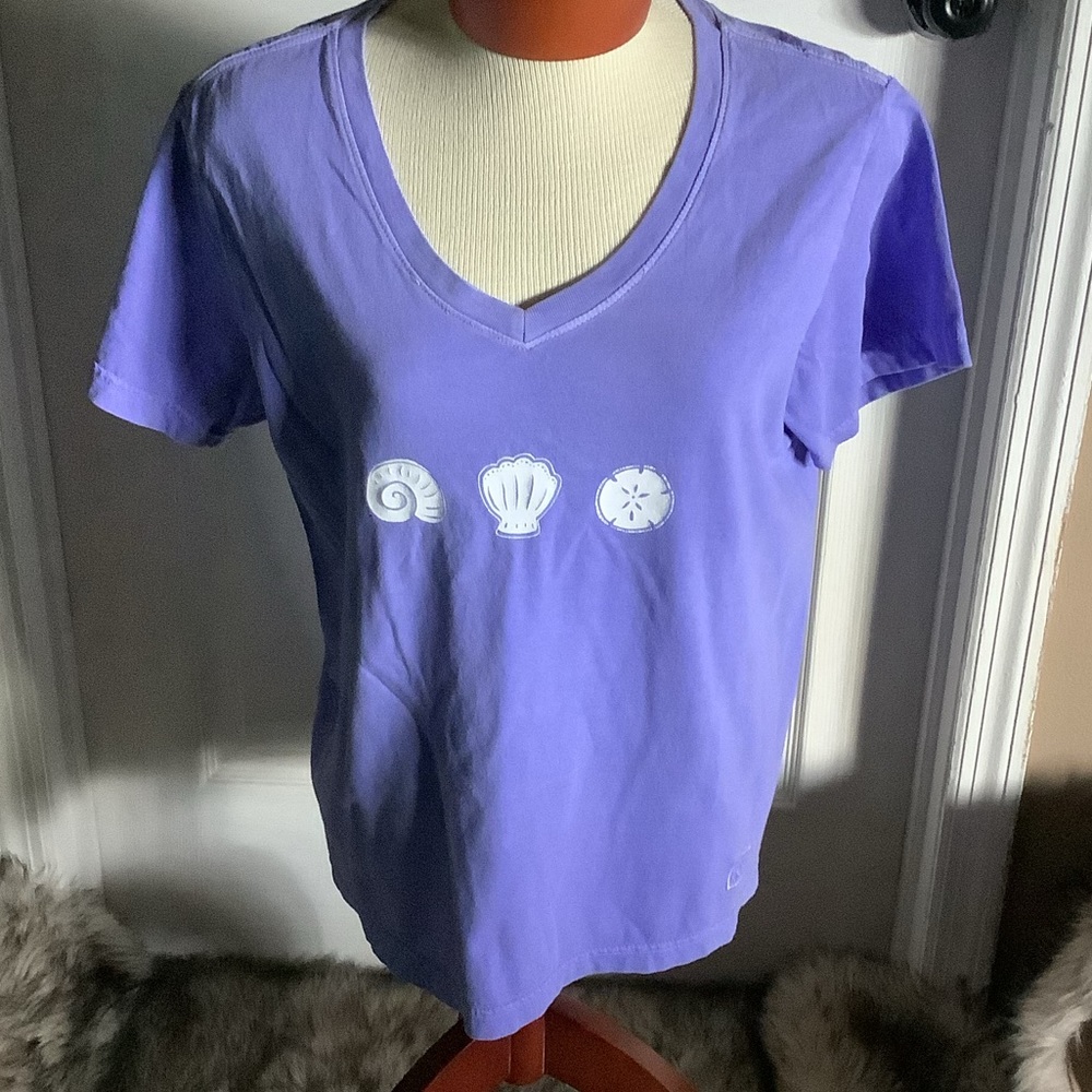 Fresh Produce short sleeve top white shellfish